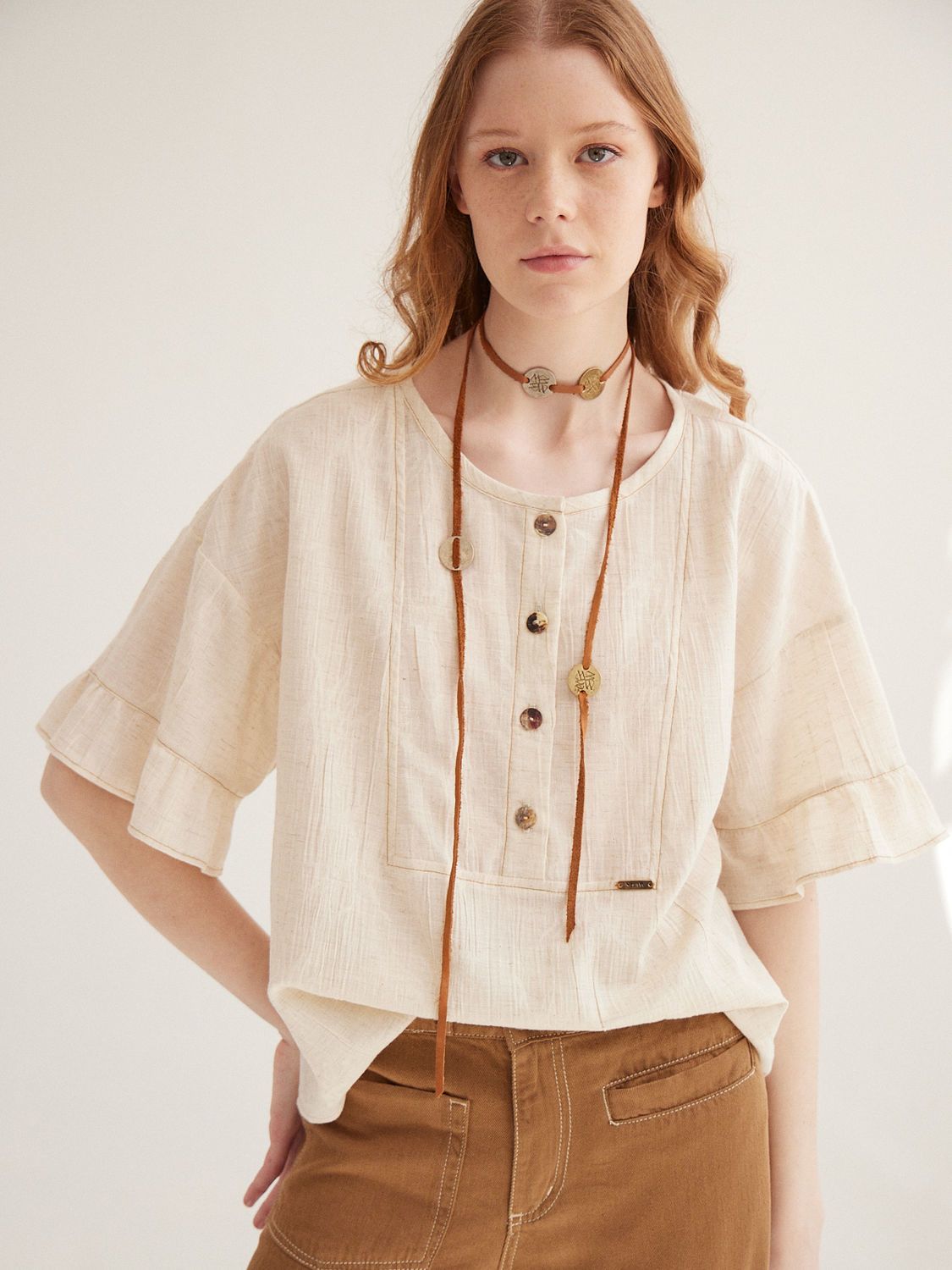 BLUSA CALAR beige 1